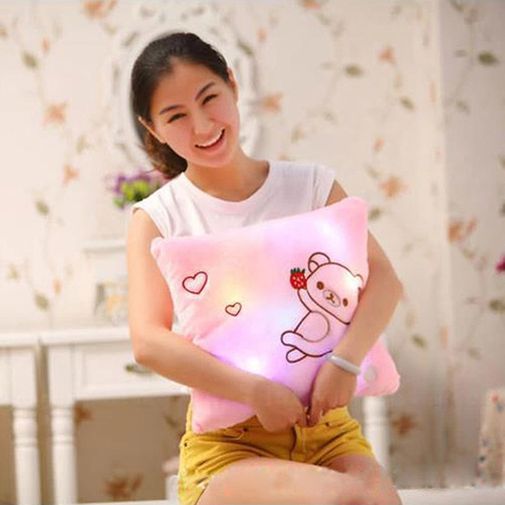 Светящаяся подушка Мишка В жизни