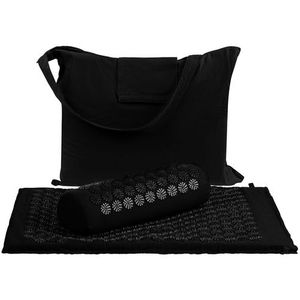 Массажный коврик с подушкой Akuna (Черный) (Черный)