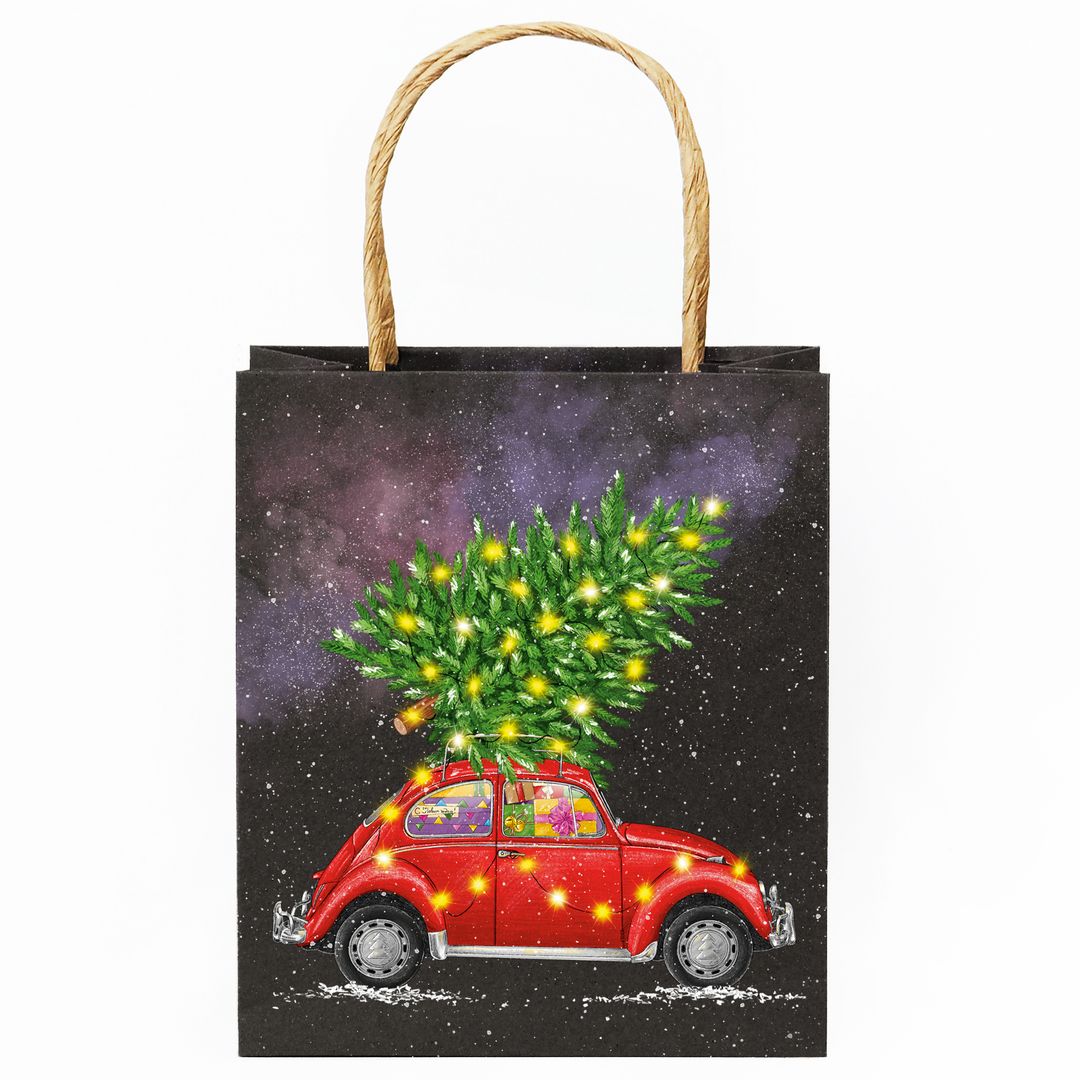 Подарочный пакет Новогодняя машина (17 х 7 х 20 см) Подарочный пакет Новогодняя машина (17 х 7 х 20 см)