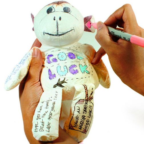 Игрушка-раскраска Бумажная обезьянка Paper Monkey Игрушка-раскраска Бумажная обезьянка Paper Monkey