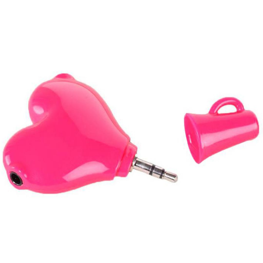 Брелок Разветвитель для наушников Сердечко Брелок Разветвитель для наушников Сердечко