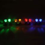 Светящиеся светодиодные серьги: круглые зеленые, желтые, красные, голубые