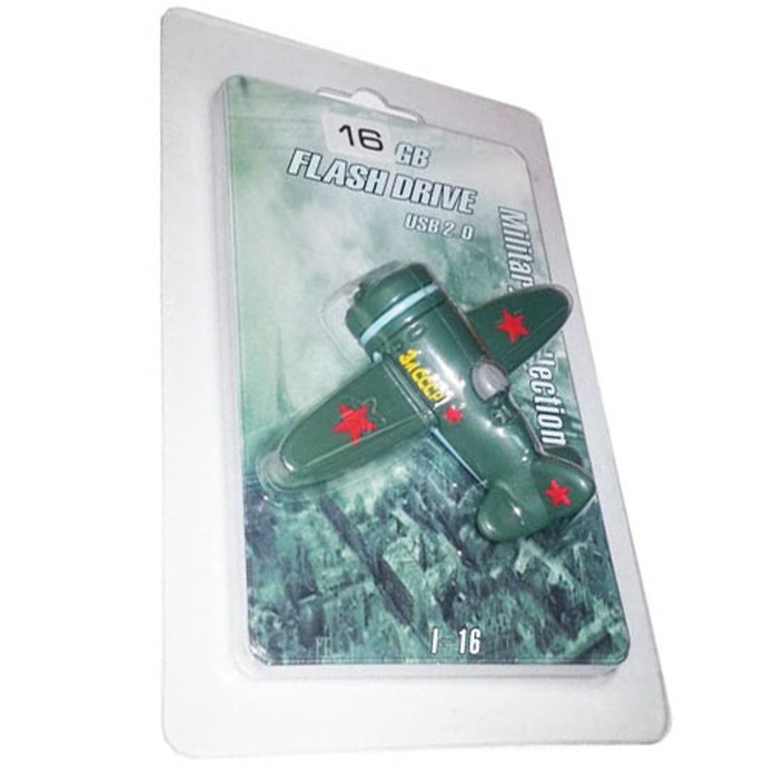 Флешка Самолет И-16 16 Гб Упаковка