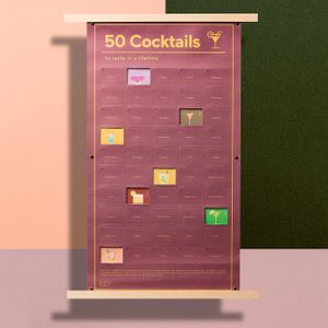Плакат 50 коктейлей, которые нужно попробовать в жизни