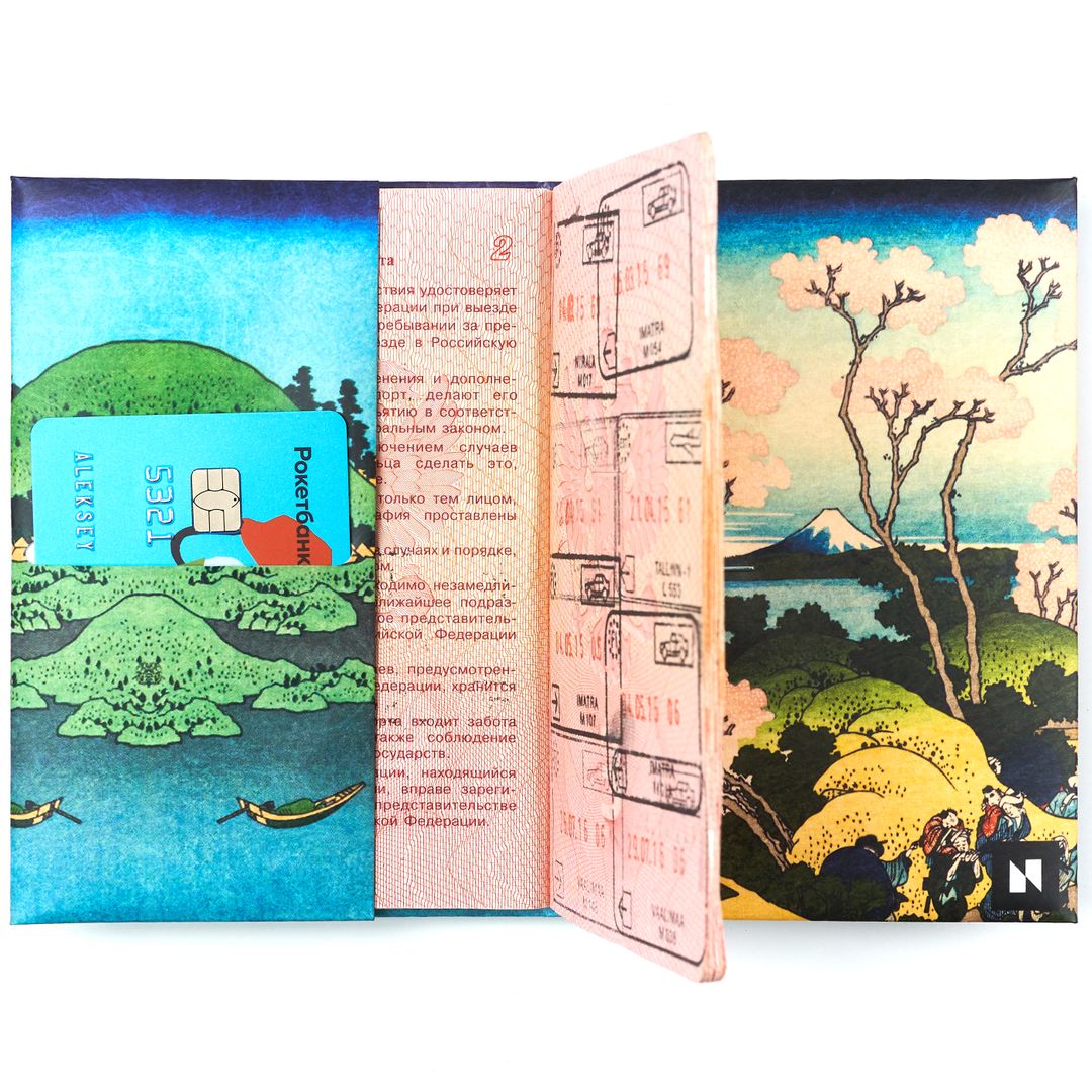 Обложка для паспорта New wallet New Fuji Обложка для паспорта New wallet New Fuji
