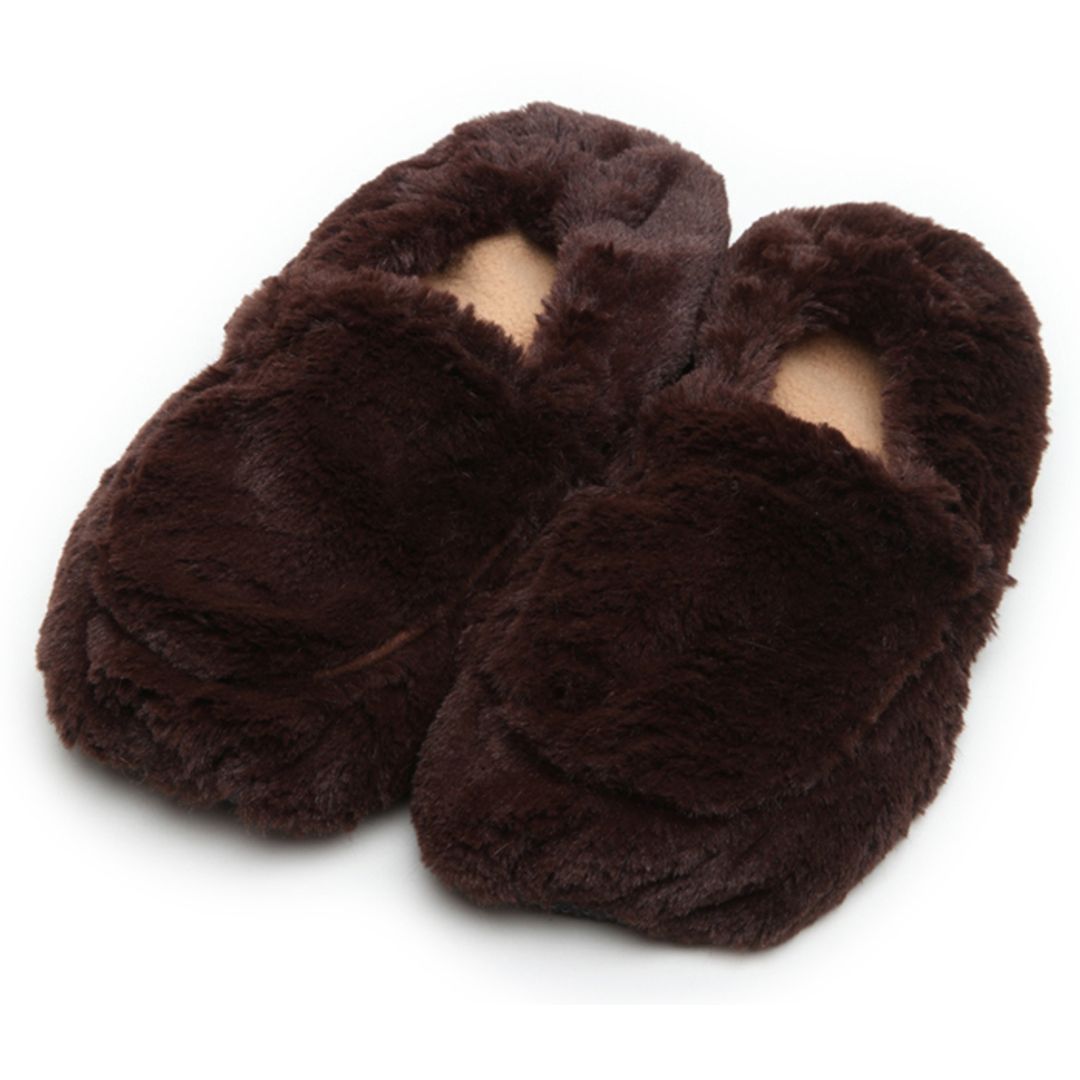 Тапочки-грелки (темно-коричневые) Тапочки-грелки (темно-коричневые)