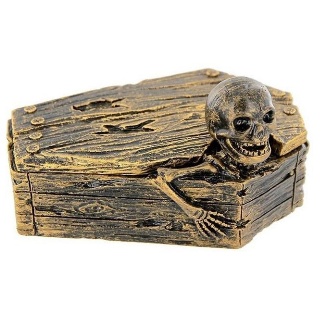 Пепельница Гроб со скелетом Пепельница Гроб со скелетом