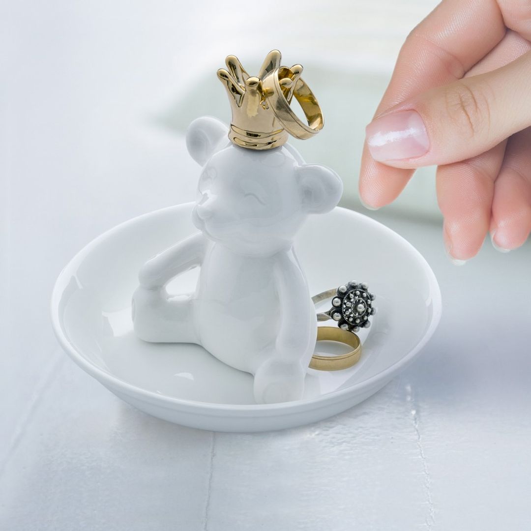 Подставка для колец Мишка-король The king