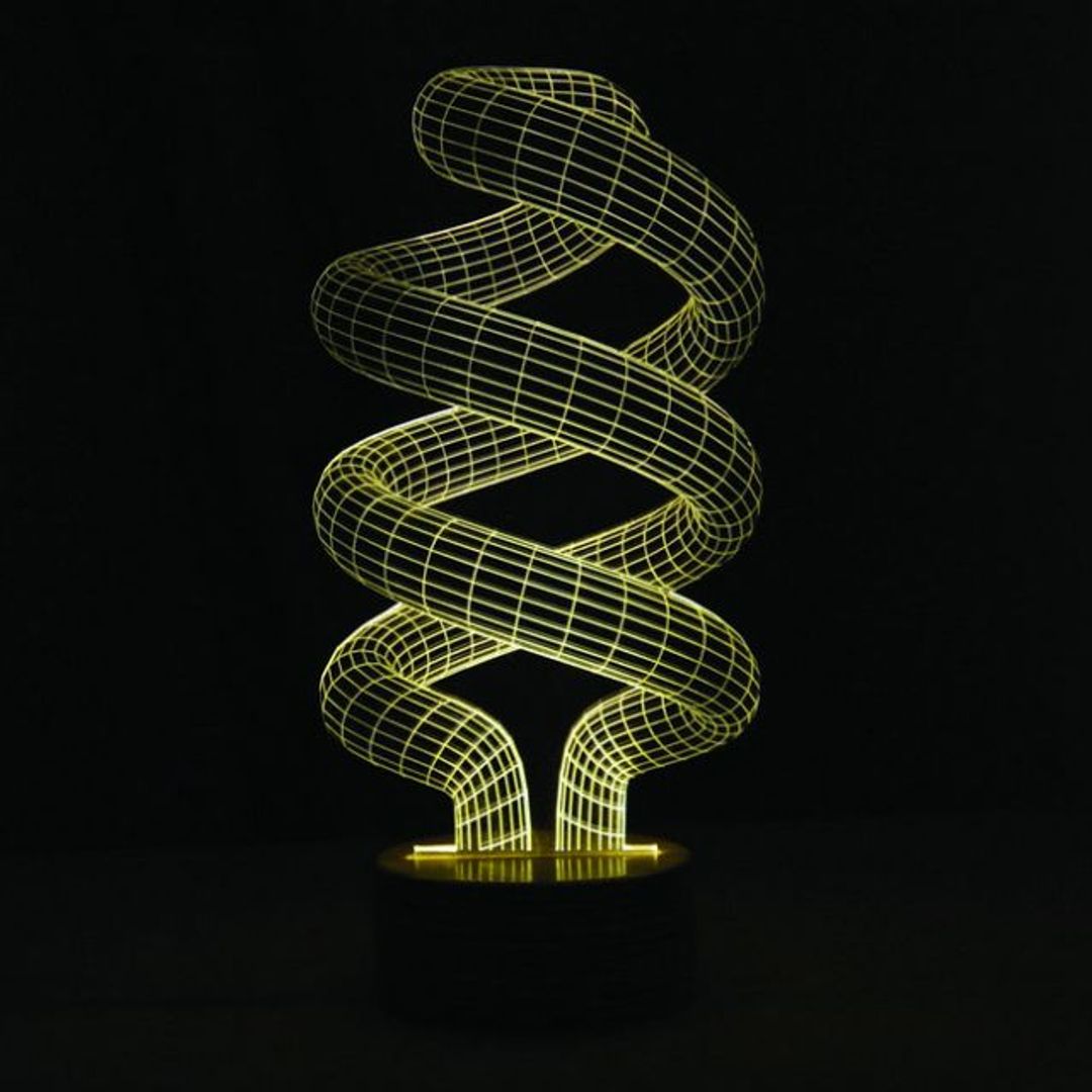 3D Лампа Спираль 3D Лампа Спираль