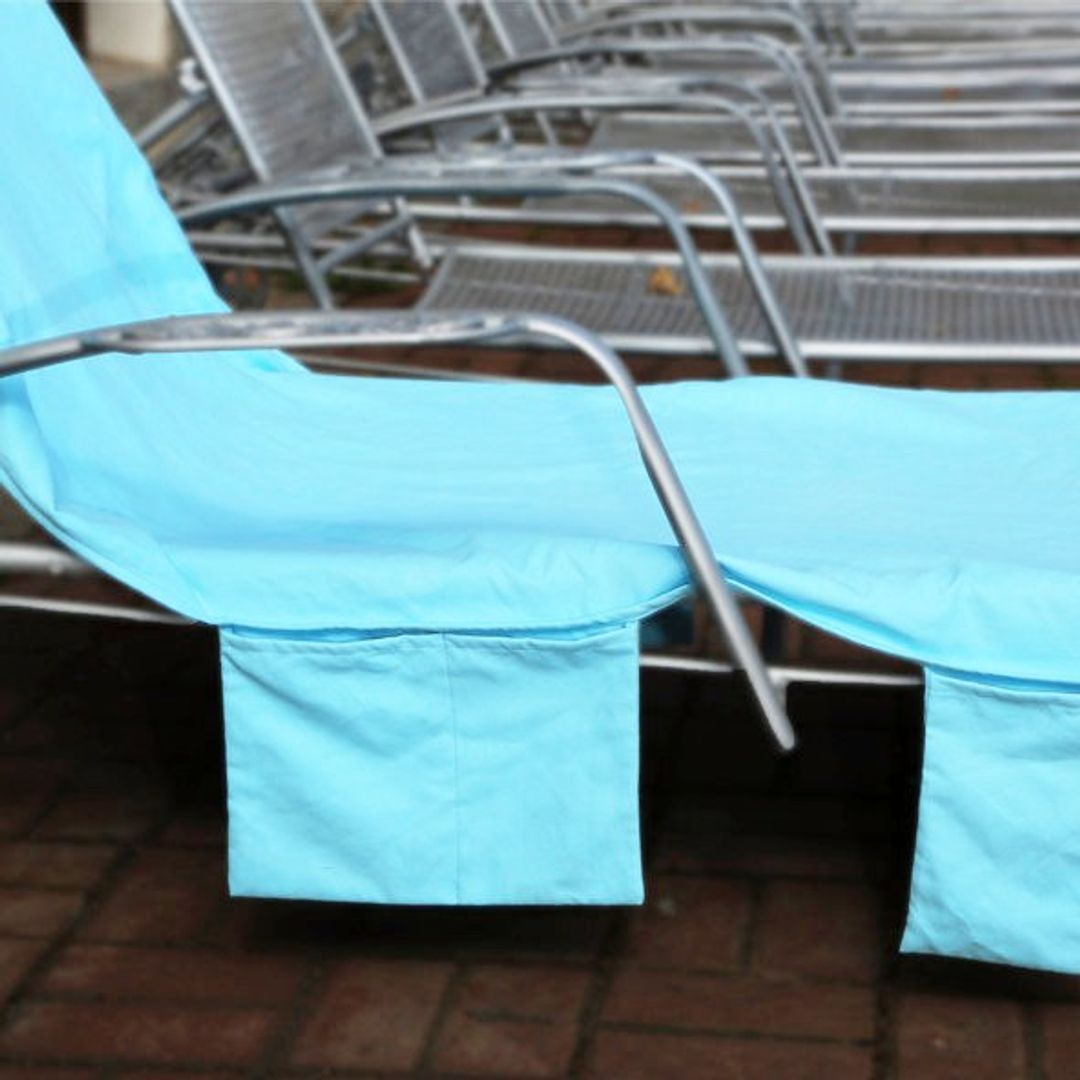 Пляжная сумка-лежак (Голубая) В развернутом виде Пляжная сумка-лежак (Голубая) В развернутом виде