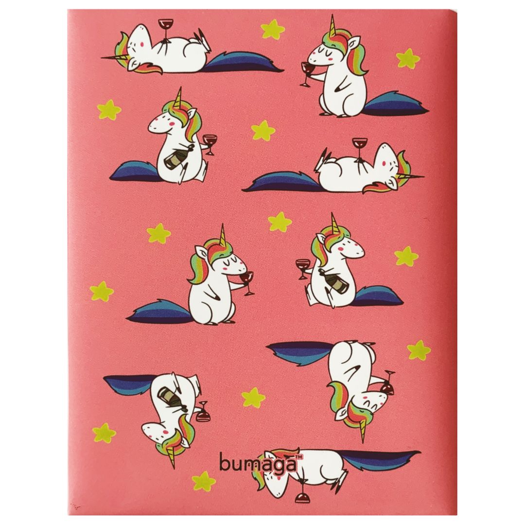 Обложка для паспорта Bumaga Wine Unicorn