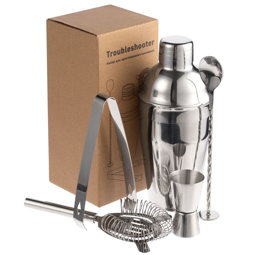 Набор для приготовления коктейлей Troubleshooter (Серебристый) Набор для приготовления коктейлей Troubleshooter (Серебристый)