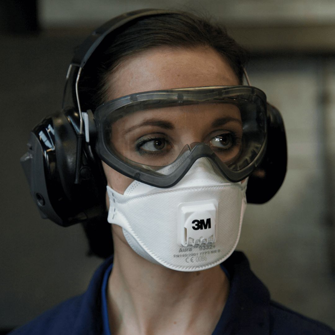 Респиратор 3М Aura 9332+ FFP3 с клапаном выдоха (1 шт) Респиратор 3М Aura 9332+ FFP3 с клапаном выдоха (1 шт)