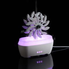 Увлажнитель-ароматизатор Steam Spin (белый с серым)