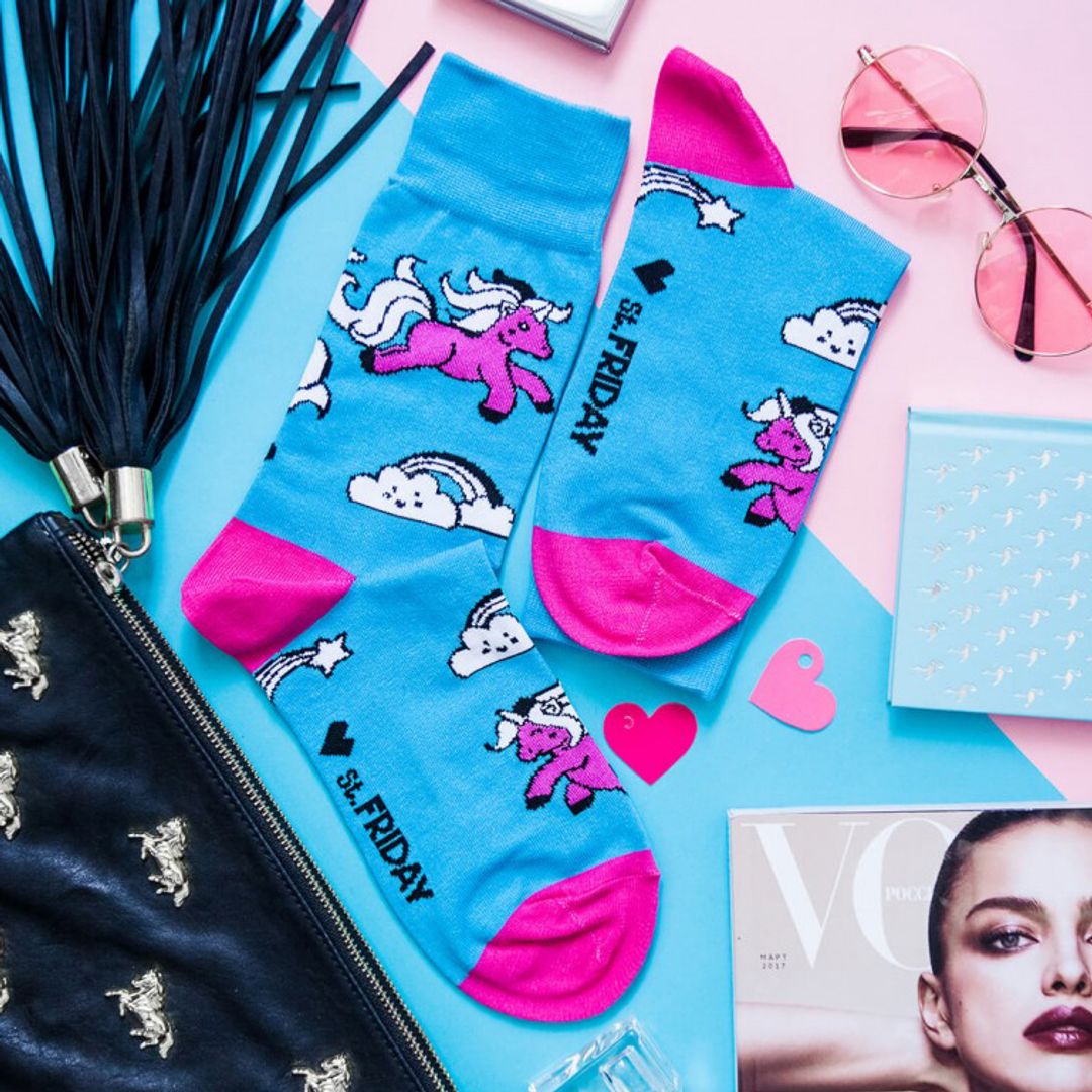 Носки Единороги на радуге Носки Единороги на радуге