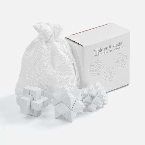 Набор из 3 головоломок Tickler Arcade (белый) Набор из 3 головоломок Tickler Arcade (белый)