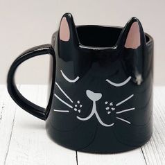 Кружка Cute Cat (Черный)