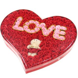 Мыло Бутоны роз с мягкой игрушкой Love