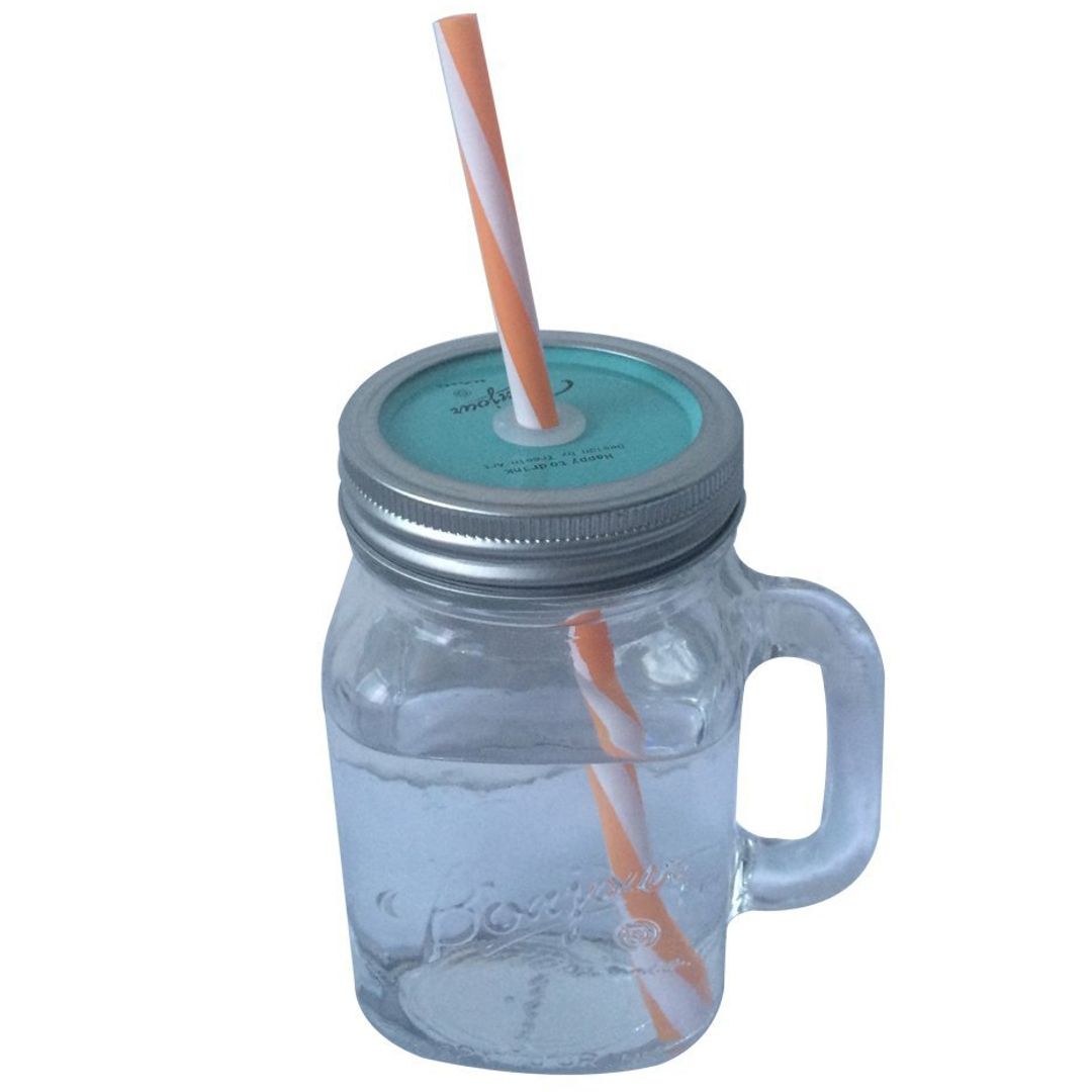 Баночка для коктейлей с крышкой Trein Art