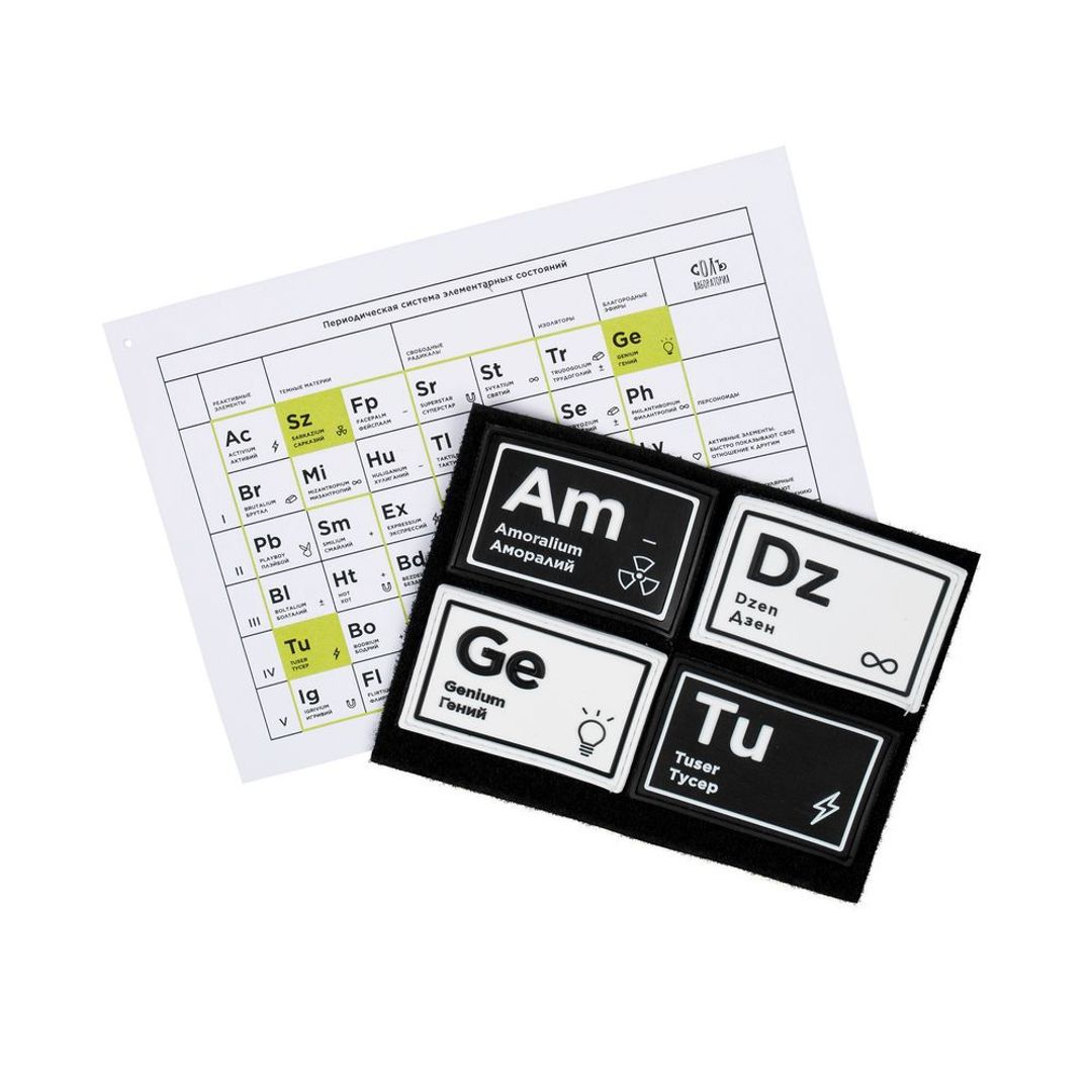 Комплект из 4 шевронов Химия состояний Комплект из 4 шевронов Химия состояний