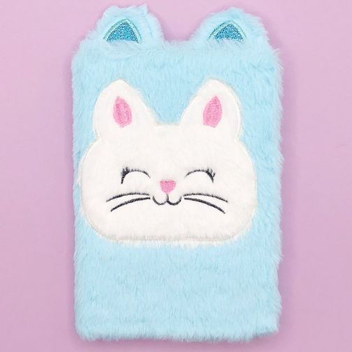 Блокнот плюшевый Cat violet (Голубой) Блокнот плюшевый Cat violet (Голубой)