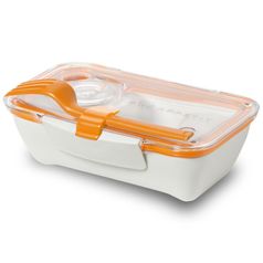 Ланч-бокс Bento Box (Белый с оранжевым)