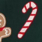 Плед из хлопка с новогодним рисунком Gingerman из коллекции New Year Essential, 130x180 см