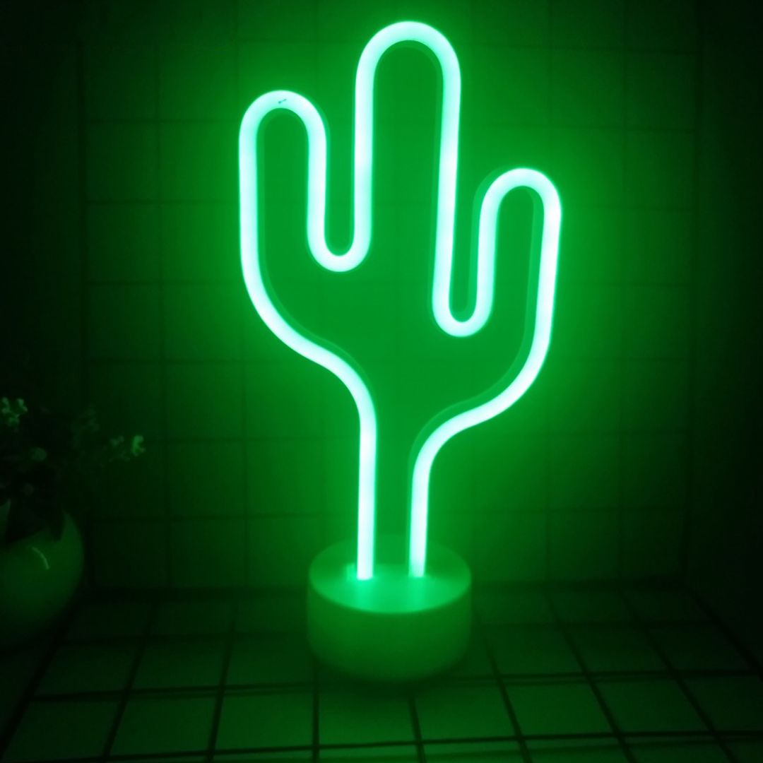 Неоновый светильник Кактус Неоновый светильник Кактус