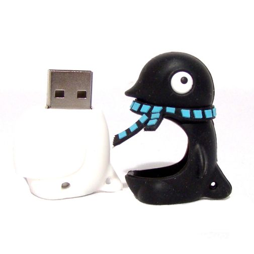 Флешка Пингвин Черный 4 Гб Флешка Пингвин Черный 4 Гб