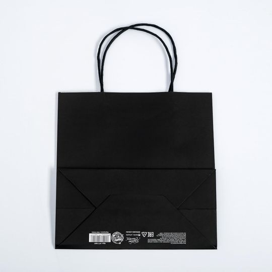 Подарочный пакет С днищем (22 × 22 × 11 см)