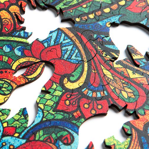 Деревянный пазл Puzzlewood Трицератопс