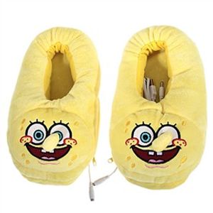 Тапочки с подогревом от USB Губка Боб