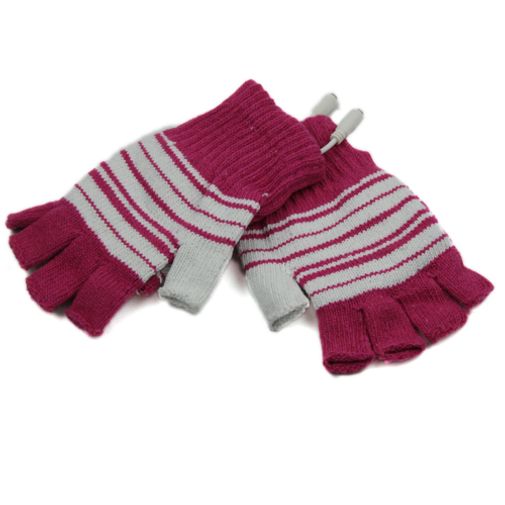 Перчатки с подогревом от USB Розовые