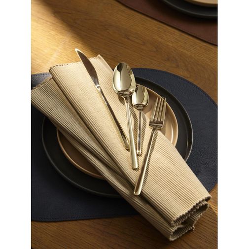 Набор столовых приборов Pure, золотистые глянцевые, 24 пред.