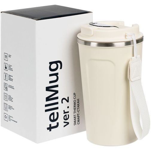Смарт-стакан tellMug, ver.2 (Молочный) Смарт-стакан tellMug, ver.2 (Молочный)