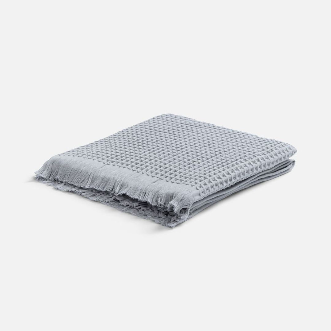 Плед вафельный Elenglect (светло-серый)