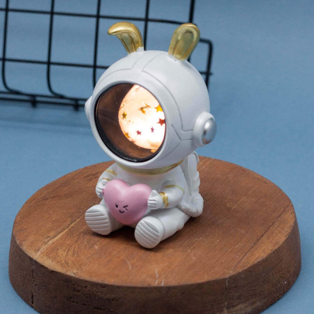 Ночник Космический кролик Ears heart pink Ночник Космический кролик Ears heart pink