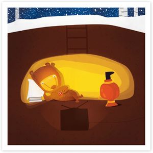 Открытка Уютная зимовка медведя