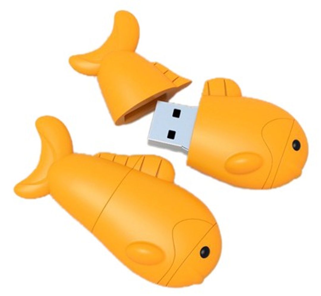 Флешка Желтая Рыбка 8 Гб