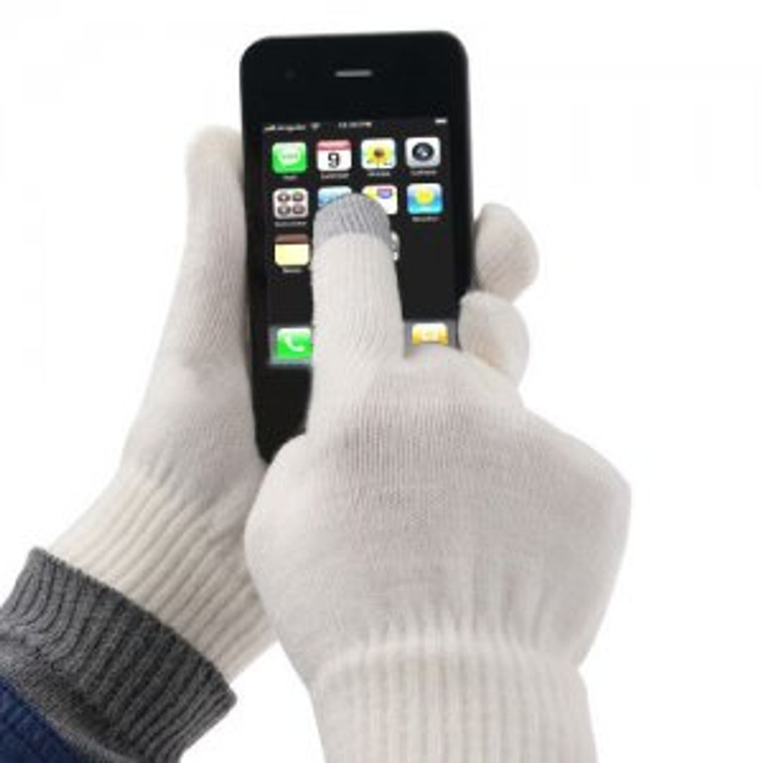 Перчатки для сенсорного экрана Белые Перчатки для сенсорного экрана Белые