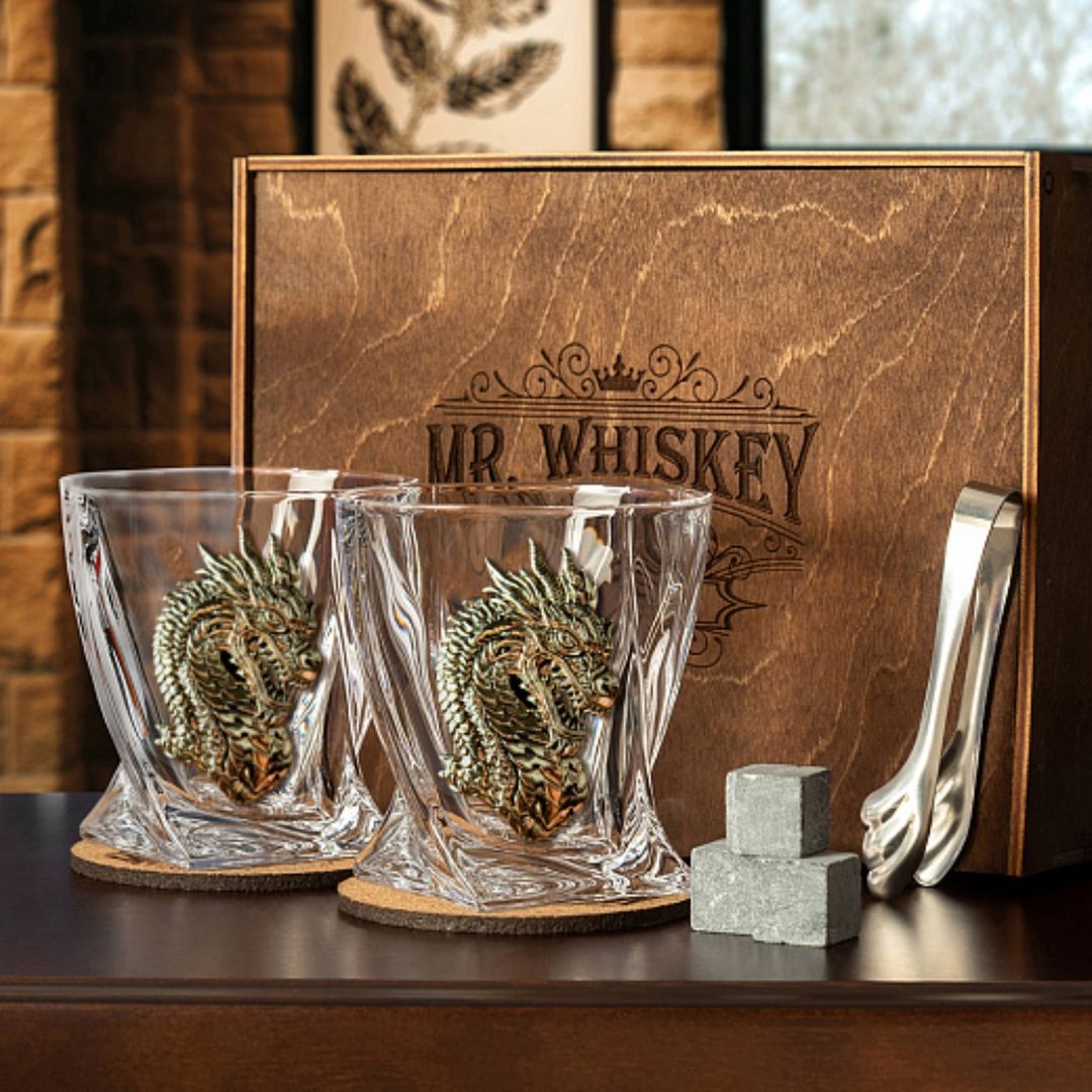 Набор 2 бокала для виски Mr. Whyskey Дракон