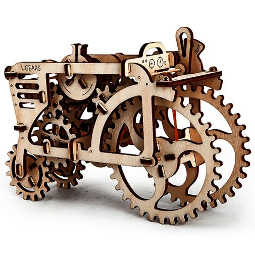 Механический 3D Пазл Ugears Трактор Полностью из дерева