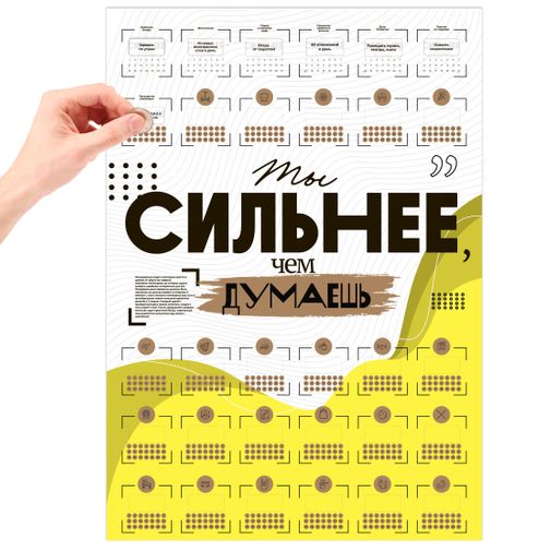 Скретч-постер Ты сильнее