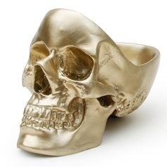 Настольный органайзер Череп Skull (Золотистый) (Золотистый)