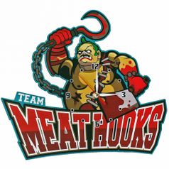 Часы настенные Пудж Team Meat Hooks