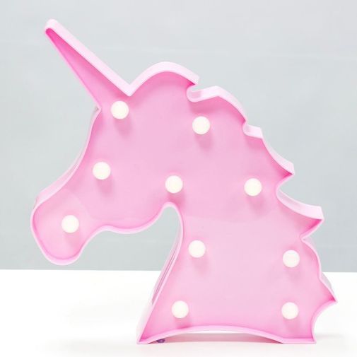 Светильник Голова единорога (Розовый) Светильник Голова единорога (Розовый)