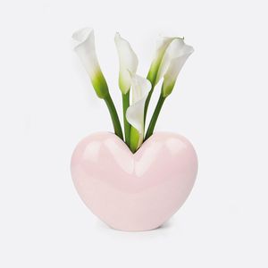 Ваза для цветов Love, 15,5 см, светло-розовая Ваза для цветов Love, 15,5 см, светло-розовая