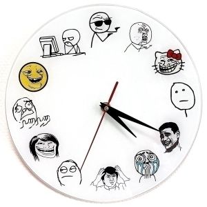Часы настенные Trollface Часы настенные Trollface