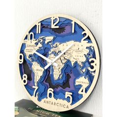 Часы World Map (45 см)