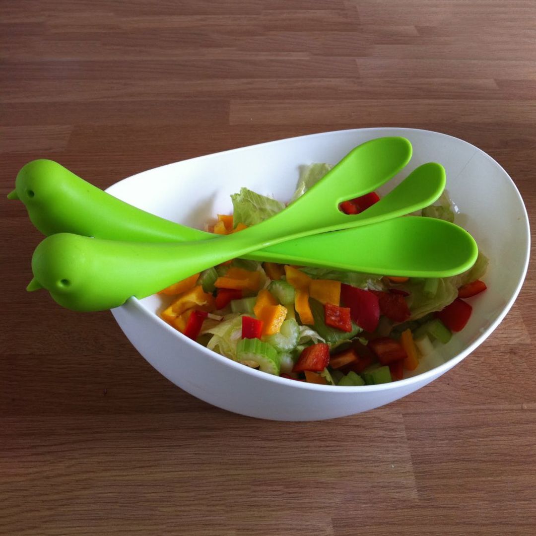 Салатница с ложками Sparrow